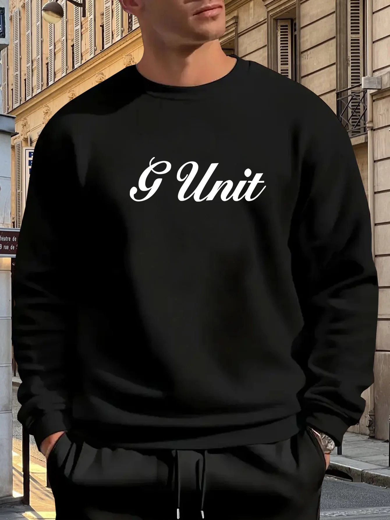 

Мужская повседневная зеленая толстовка с художественным принтом «G Unit» — удобный полиэстер, свободный крой, круглый вырез, легко чистится