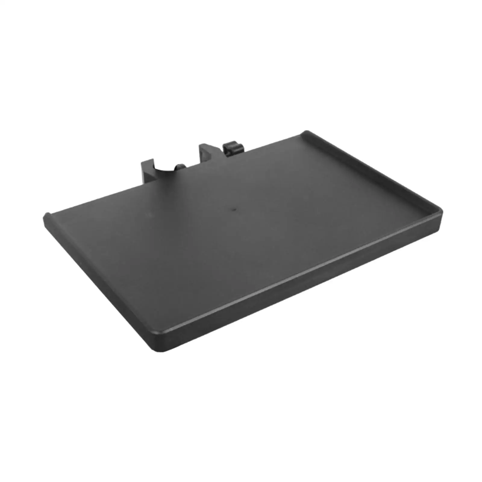 Microphone Stand Sound Card Tray with Phone Holder Adjustable Clamp on Plastic Shelf Bracket for Rehearsal Office Home Studio