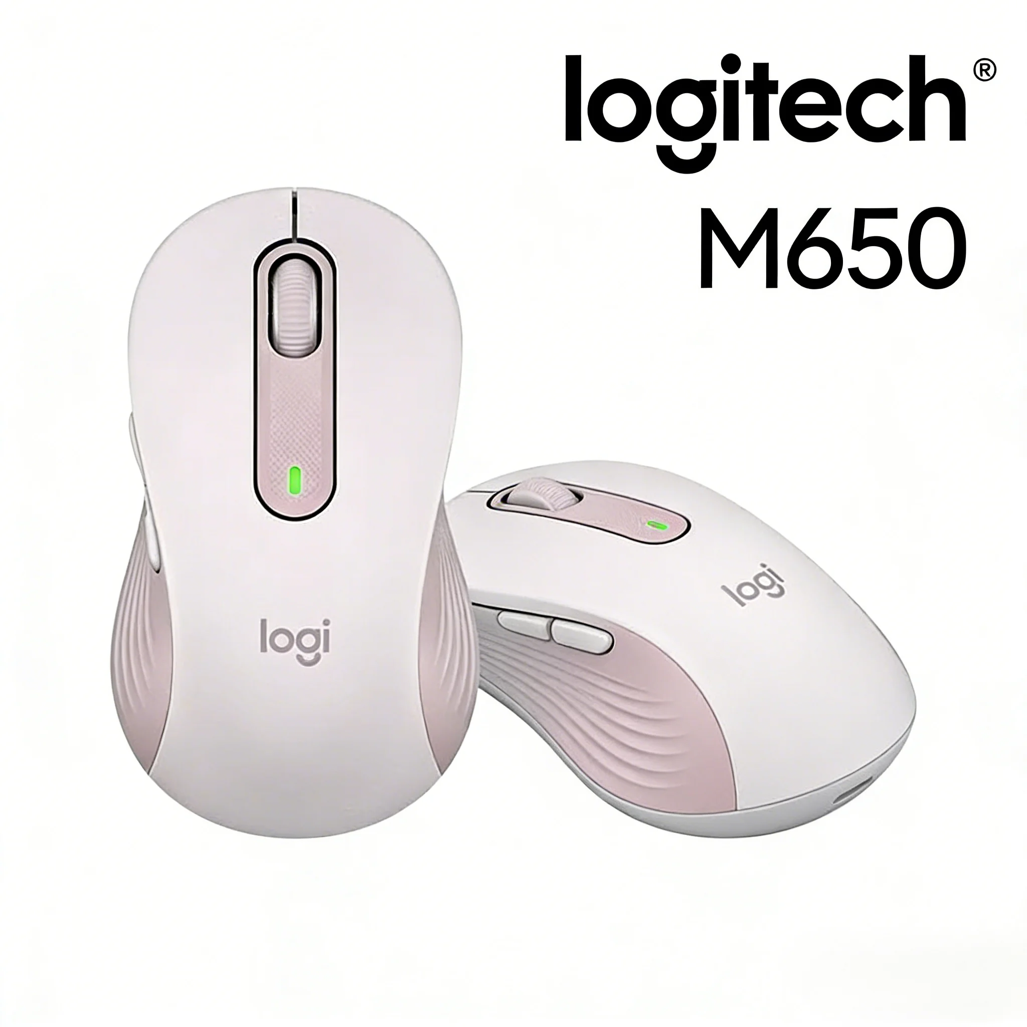 

Logitech M650 /M650L Medium-Small Hand Mouse Silent Click Ergonomic Arc Office Tool