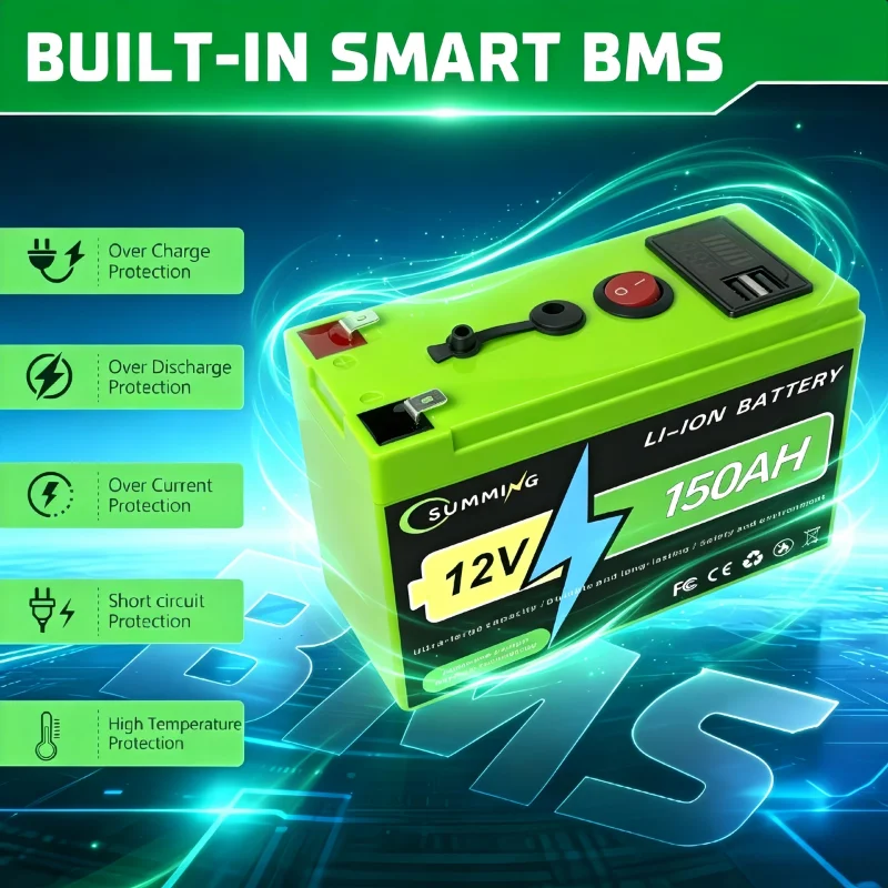 12V 150Ah Lifepo4 4…