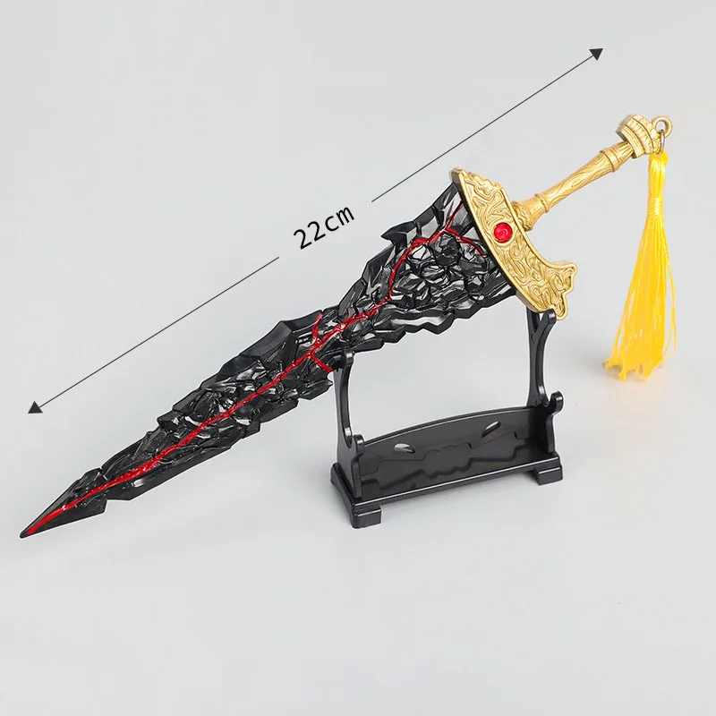 22cm Eldenn Game Peripherals Weapon Model Maliketh's Black Blade Toy Sword Cosplay Metal Ornaments Children's Toys Gifts