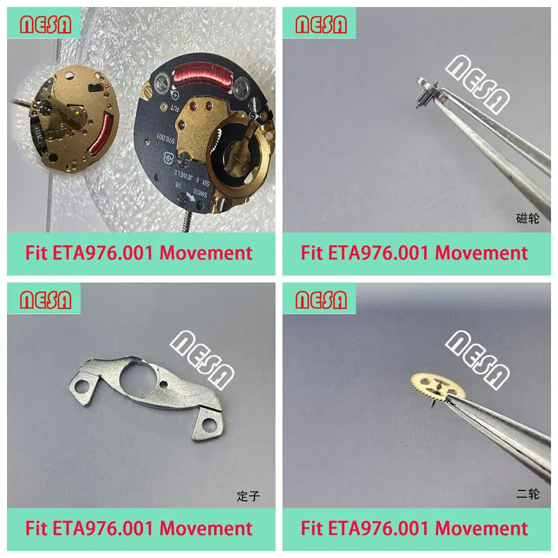 Swiss ETA 976.111 Quartz Movement Parts Circuit Board Hour wheel Second Wheel Stem Watch Movement Accessories 976.111