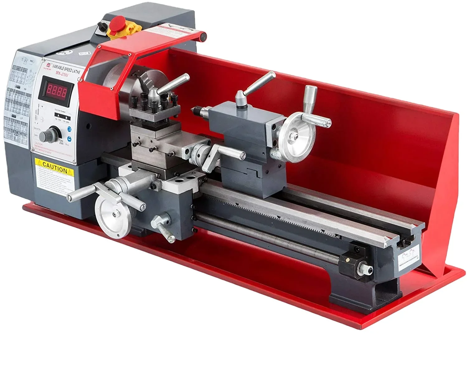

【Hot】Best Sell Mini CNC Lathe Machine Multi Purpose Combo Lathe 210*400mm