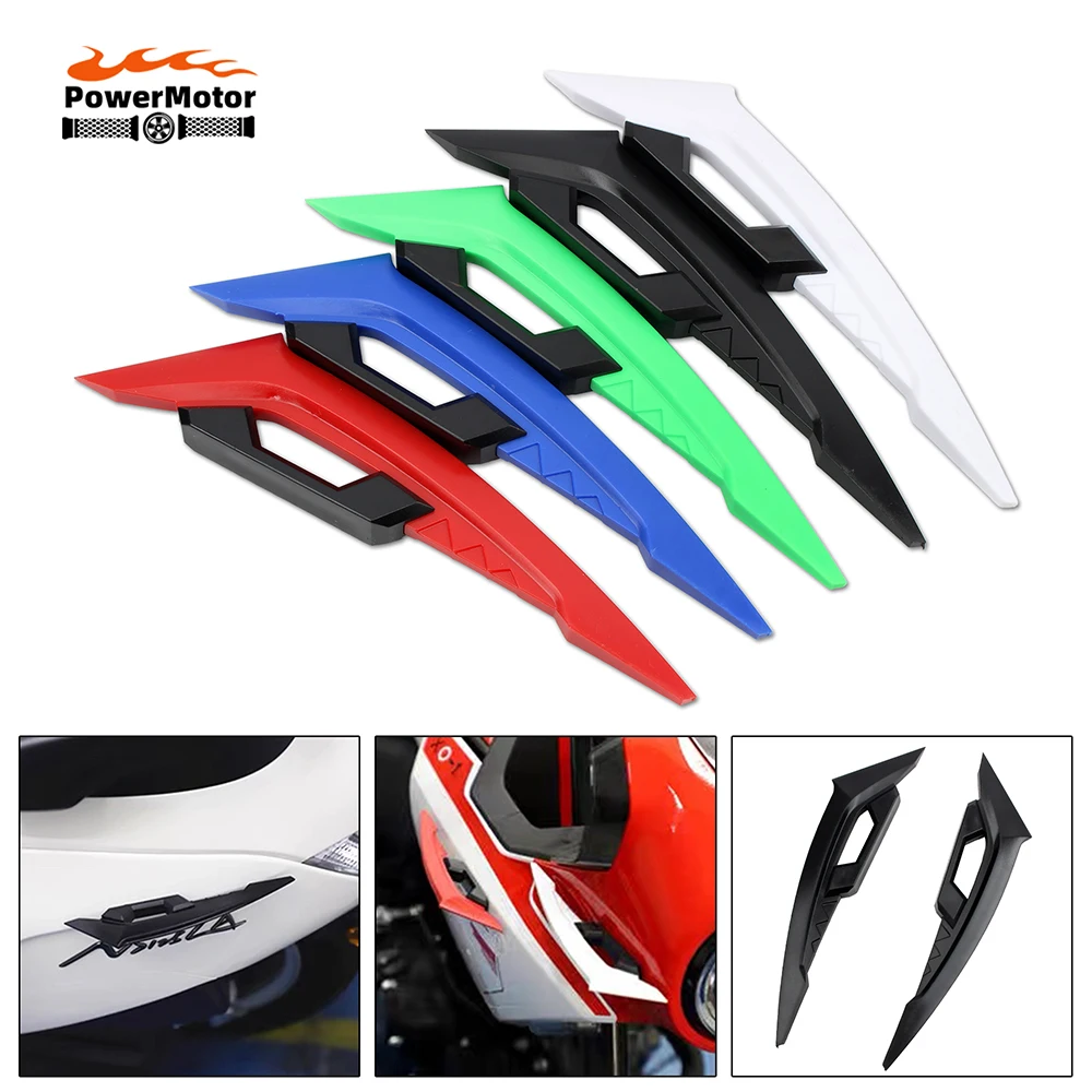 Universal Zubehör Motorrad Seite Spoiler Dynamische Flügel Front Verkleidung Winglets 1 paar Aufkleber Aerodynamische Roller Winglet