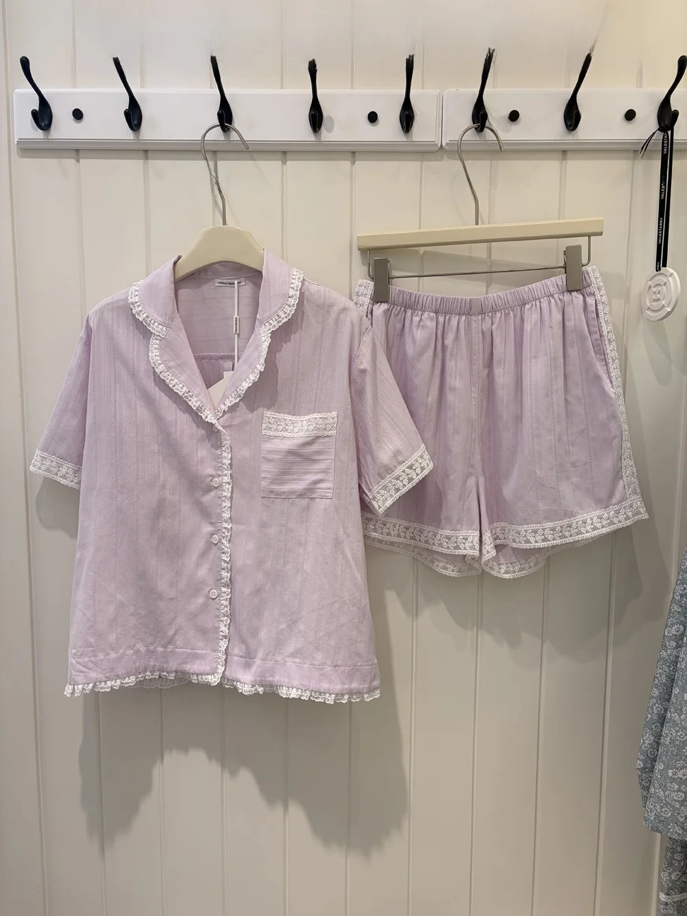camison-de-algodon-puro-con-cuello-de-volantes-bordado-cardigan-abierto-manga-corta-y-pantalon-corto-para-mujer-ropa-de-casa-de-verano