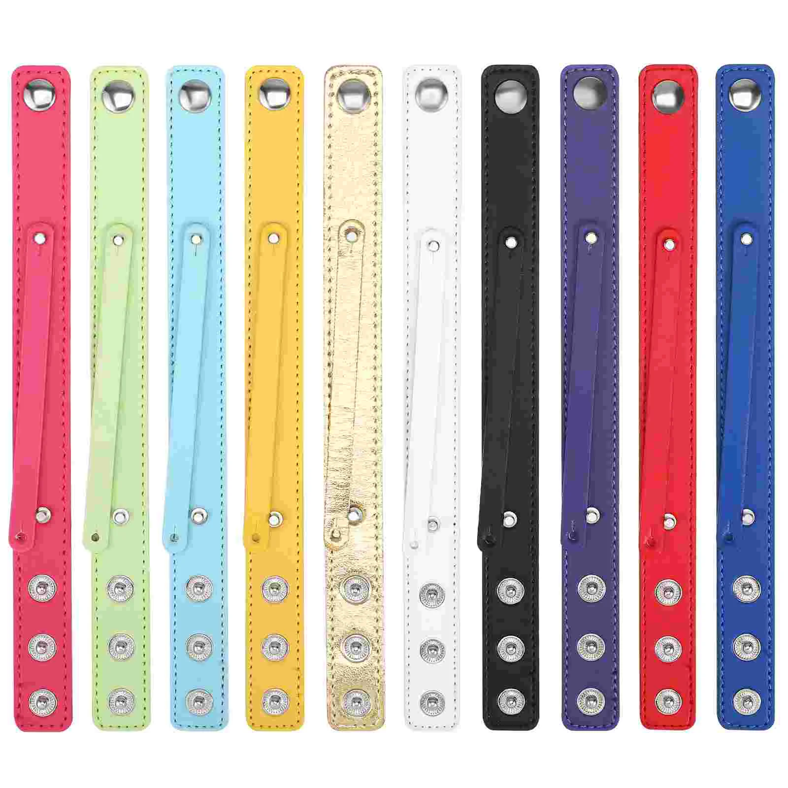 

10 Pcs Letter Double Layer Wrist Strap Band Bands Skin Bracelet DIY Craft Wristbands