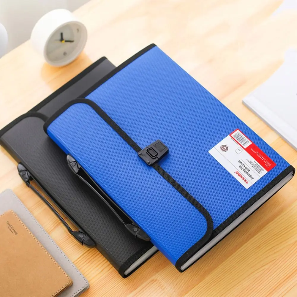 

Portable A4 Expanding File Accordion Folder PP 13 Pockets Organ Bag Holder Large Capacity Office School Organizer Case