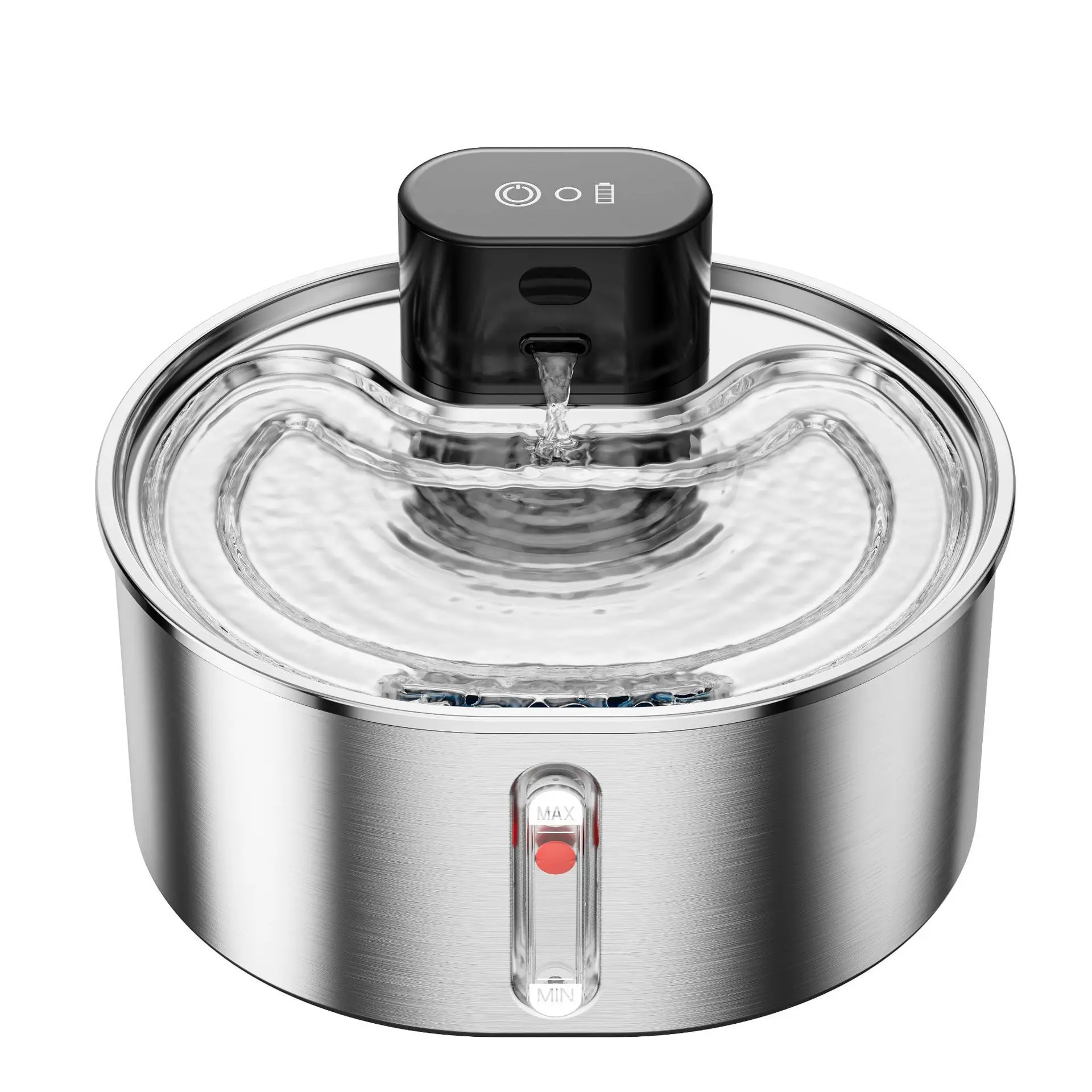 

5000mah Portable Automatic Cat Water Fountain 3.2L Smart Pet Drinking Fountain with Stainless Steel Filter for Cats and Dogs