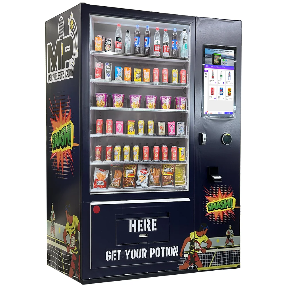 

24 Hours Outdoor Smart Vending Machine with SDK Coin Credit Card Payment 300-600 Pcs Capacity for Food Beverage Retail Pro