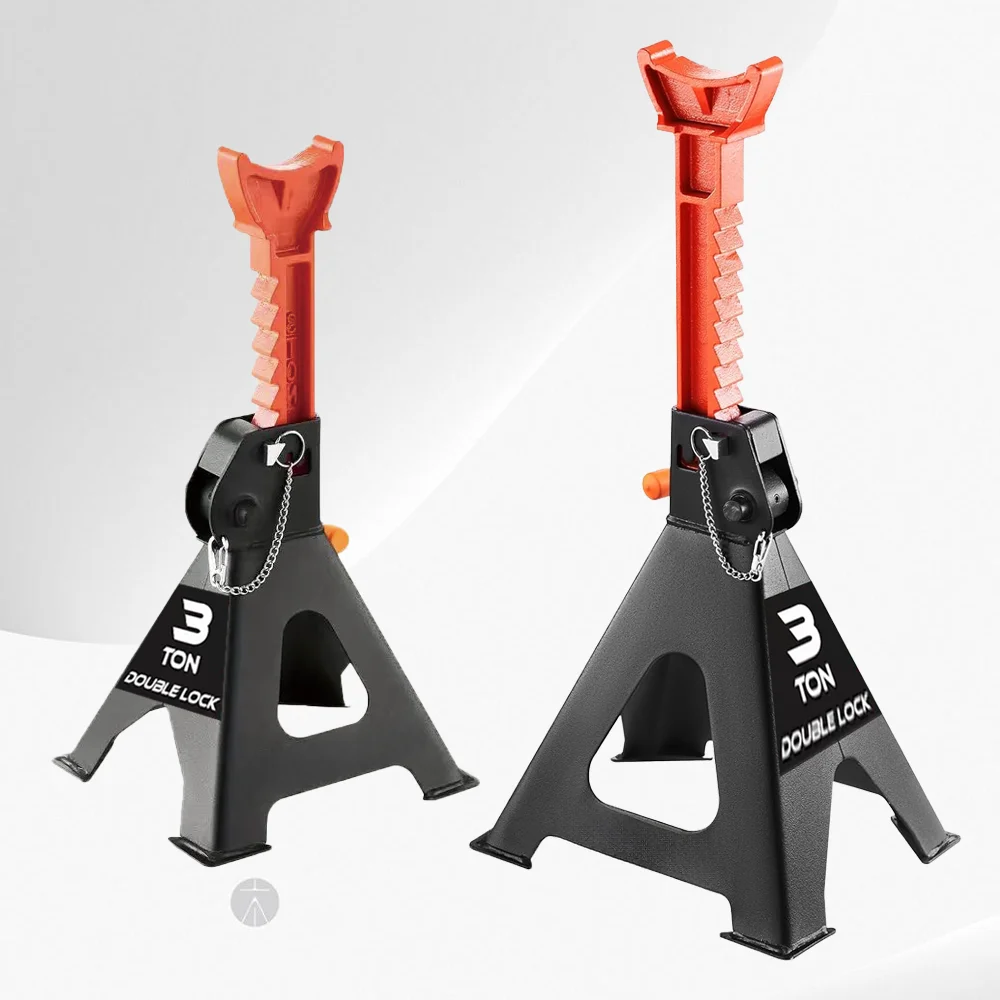 

Jack Stands, 3 Ton (6,000 lbs) Capacity Car Jack Stands, 10.8-16.3 inch Adjustable Height, for lifting SUV, Pickup Truck, Car an