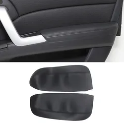 For Acura RDX 2007 2008 2009 2010 2011 2012 2pcs Car Microfiber Leather Front Door Armrest Panel Cover Protective Trim