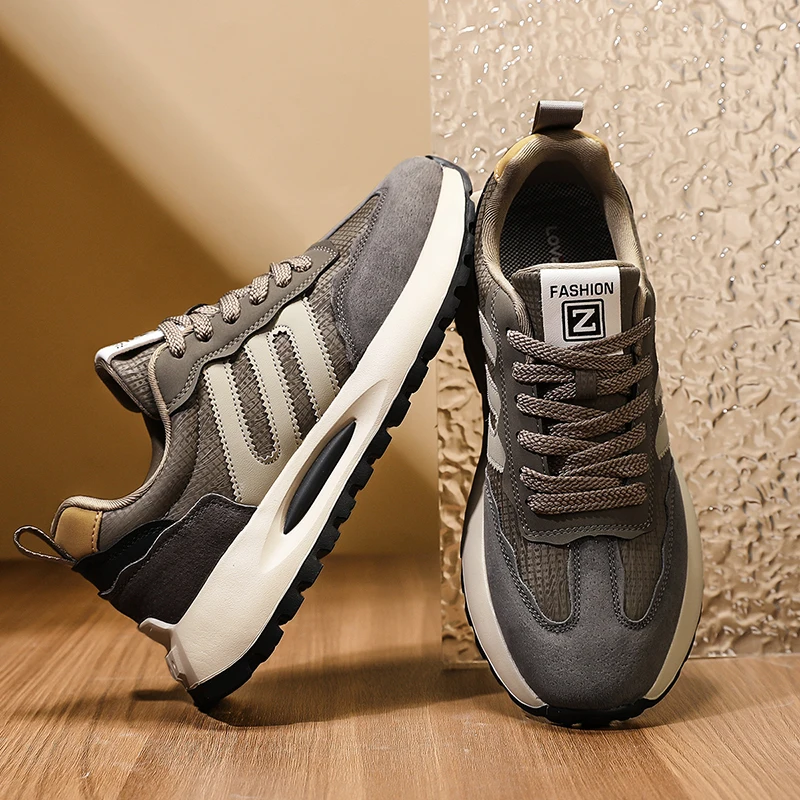 

Мужская модная спортивная обувь - нескользящая удобная повседневная мужская модная спортивная обувь из пены с эффектом памяти - легкая обувь на шнуровке