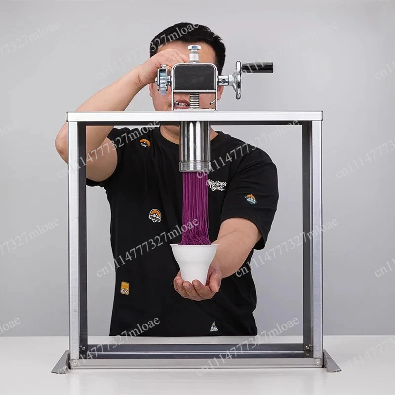 Modified manual Montblanc  pressing chestnut cup  ice cream  pressing chestnut machine