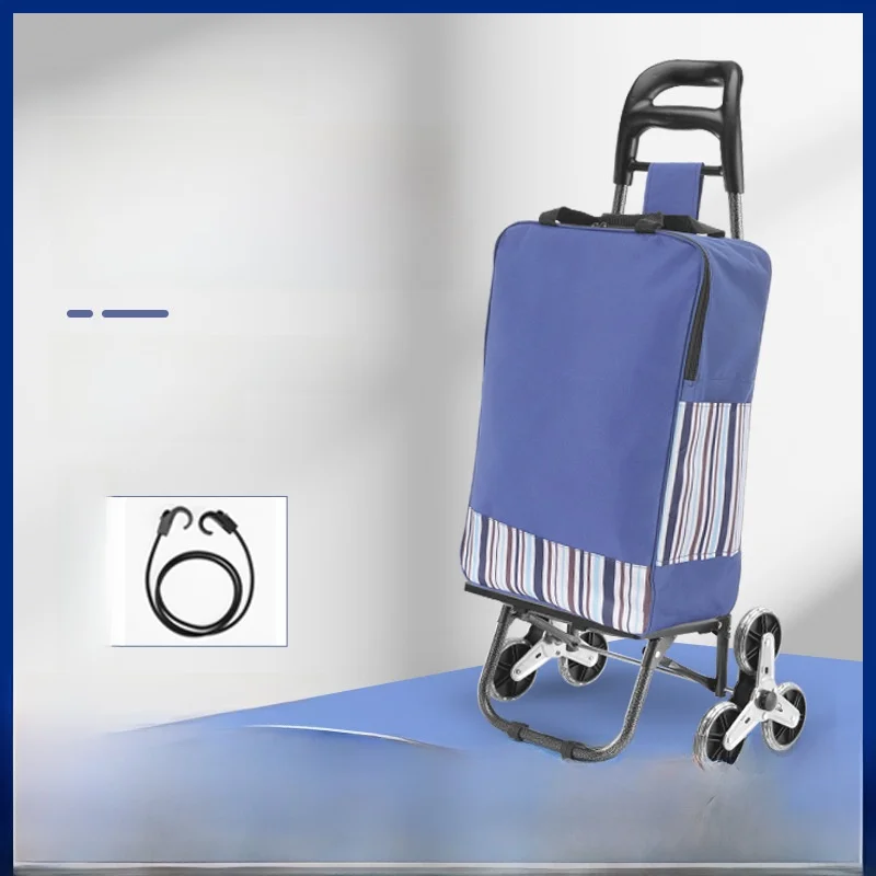 

Portable Folding Shopping Cart Stainless Steel Wheels Dual Purpose Ladder Elderly Shopping Cart Trailer Outdoor Vegetable Buy...