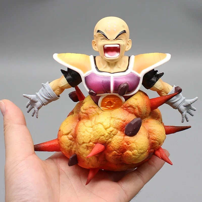 11.5cm Dragon Ball GK krillin explosionNamek luminous Cosmic Suit hand-made model ornaments statue Cartoon character kid toys