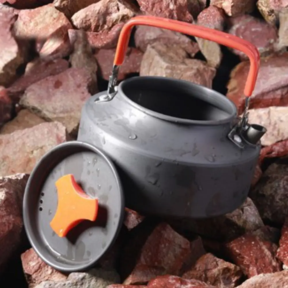 

1-2 persons Picnic Cookware Ultra-light Portable Outdoor Cooking Utensils Aluminum Alloy Camping Kettle Cookware