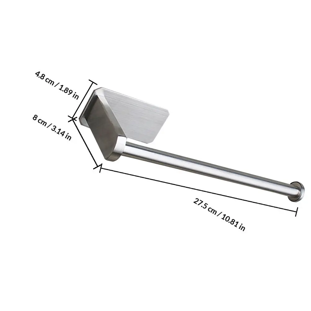 1Pcs Smooth Edge Stainless Steel Toilet Paper Holder Wall Mounted Roll Tissue Stand for Regular Size Rolls Bathroom Accessories