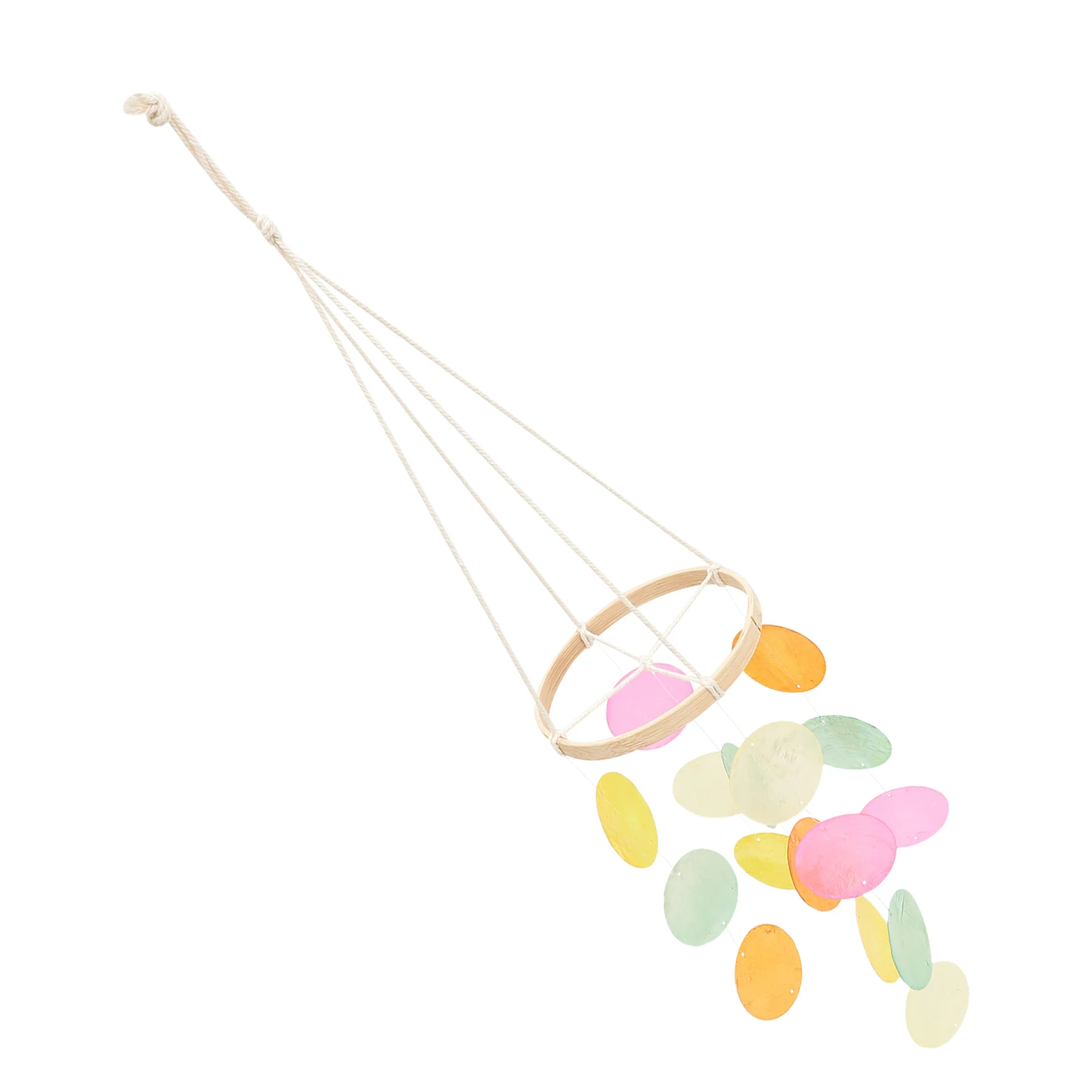 

Colorful Shell Wind Chime Home Decorations Beautiful White Shell Pendant for Garden Living Room Outdoor Hanging Decor
