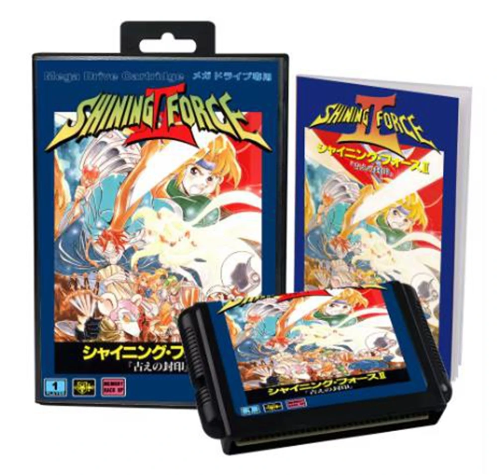 Shining Force 2 with Box and Manual for 16 Bit Sega MD Game Cartridge Megadrive Genesis System