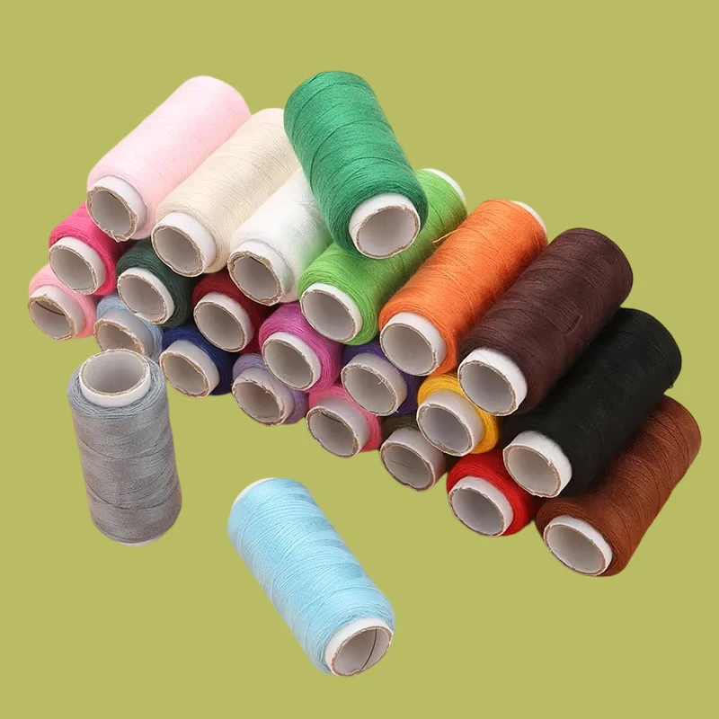 Polyester Machine Embroidery Sewing Threads 10/24 Colors Hand Sewing Craft Patch Steering Wheel Stitching Supplies