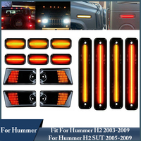 14Pcs LED Car Lights Front Rear Side Fender Turn Signal Lamps For Hummer H2 2003-2009, SUT 2005-2009 25809312,16531442,15060525