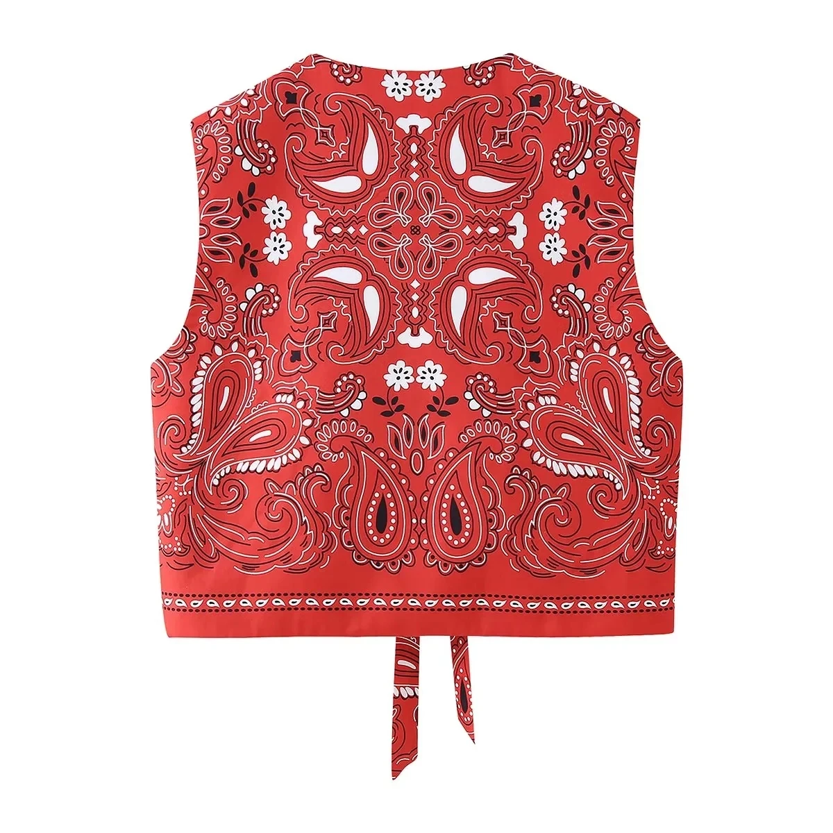 

ZBZA Summer New Women's Faion Street Sle Cotton Vest Belted Versatile Sli Commuter Design Sensation