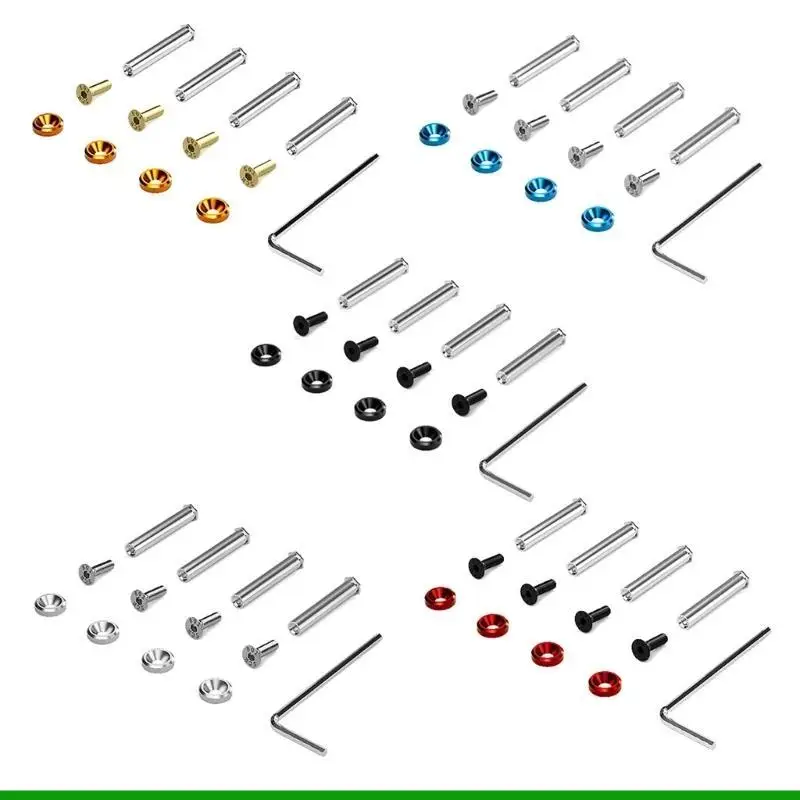 U55C Aluminium Alloy Screws Gaskets for PC Gamer Case Cooling Fans Paket 4