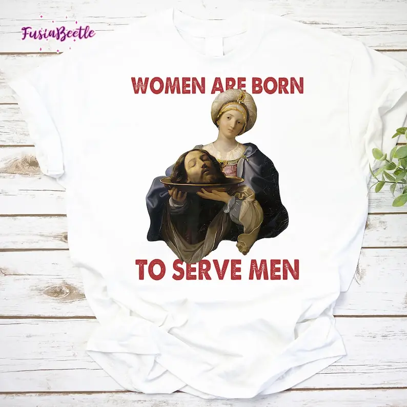 ولدت النساء لخدمة تي شيرت تقليدي النساء يقدم الرجال قميص النسوية قمصان النساء حقوق قميص الظلام الفكاهة قميص مضحك #2
