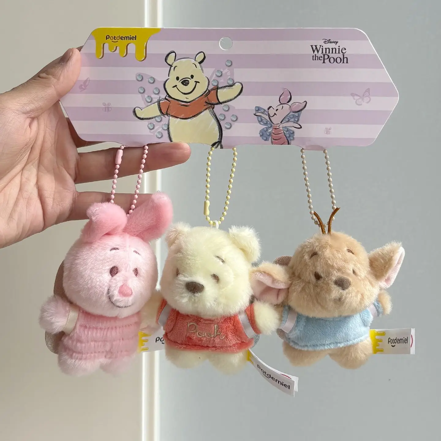 

Оригинальная плюшевая игрушка Disney Winnie The Pooh Eeyore Roo, мультяшная мягкая кукла-медведь Пуха, мягкая подвеска, подарки на день рождения, сумка, подвеска