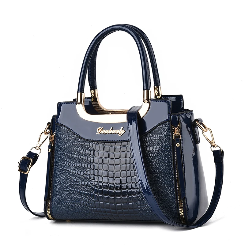 Chic Crocodile Pattern Faux Leather Crossbody Bag With Adjustable Strap - Elegant Women's Shoulder Purse For Daily Use