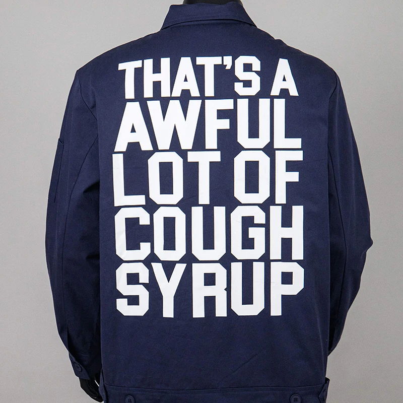 26ss New Arrival American Streetwear 26FW Cough Syrup Padded Jacket Letter Print Fall Winter Outerwear Men's Clothing