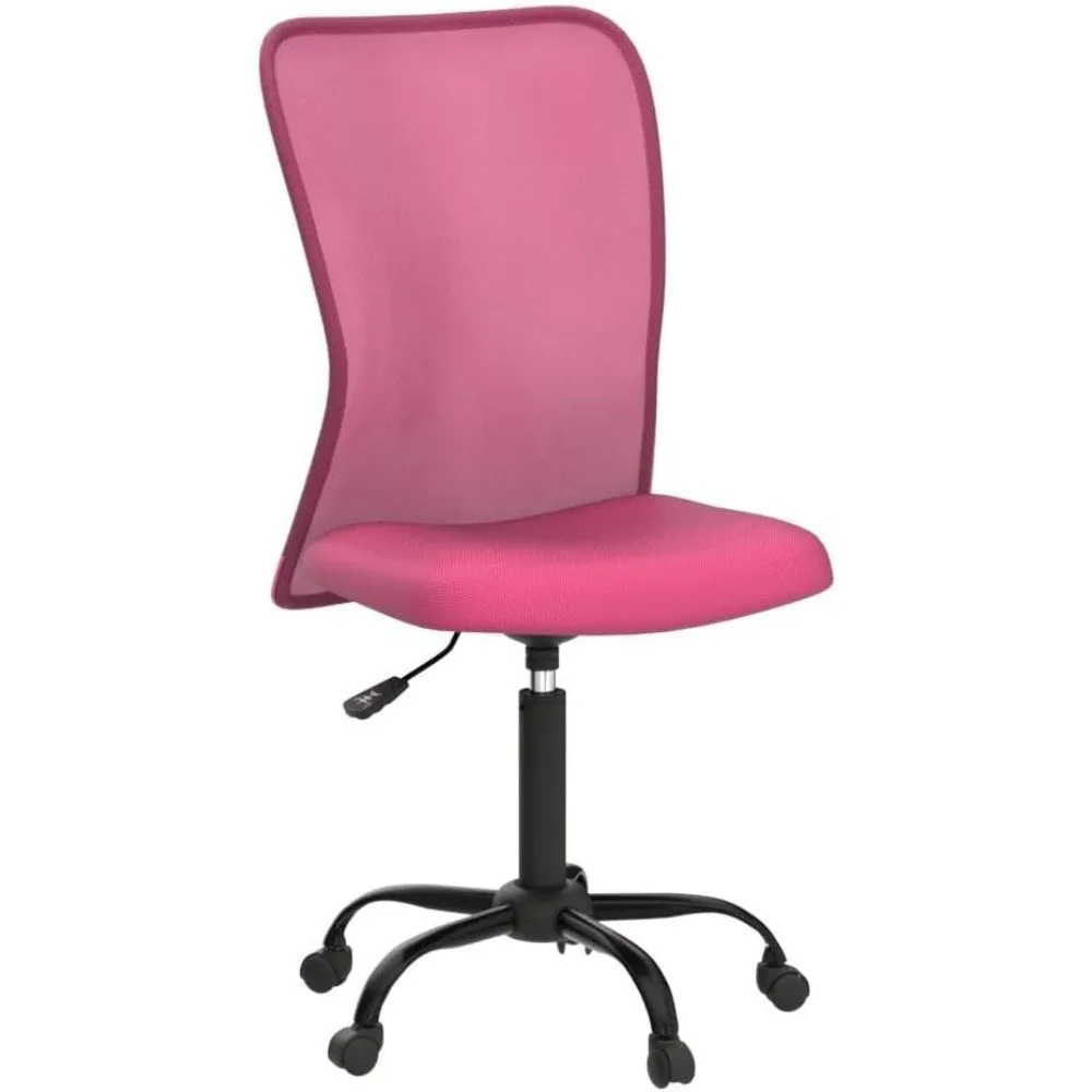 4 عبوات من كراسي مكتب المكتب مع دعم قطني - شبكة مريحة متوسطة الظهر قابلة للتعديل بارتفاع دوار بدون ذراع حديث مهمة تنفيذية تشاي