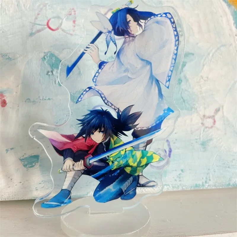 

Demon Slayer Acrylic Ornaments Tomioka Giyuu Kochou Shinobu Anime Figures Car Desk Decoration Models Children Toy Birthday Gifts