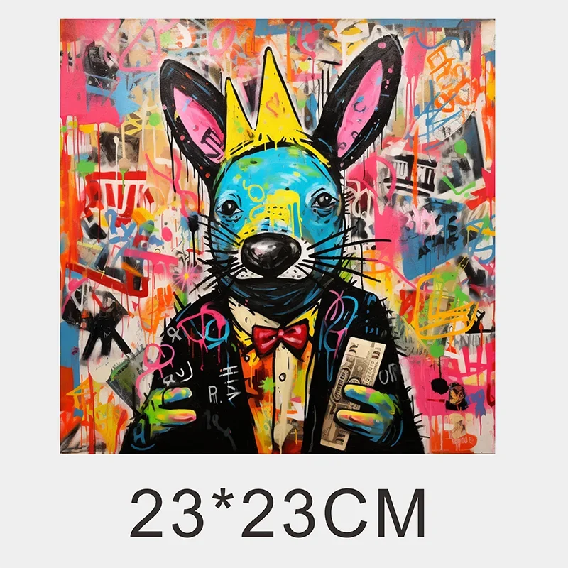 Graffiti Animal Iips Fashion Iron Sticker Patch For Clothing T-shirt DIY Hoodie Jacket Sticker DTF PPatch Is Waterproof