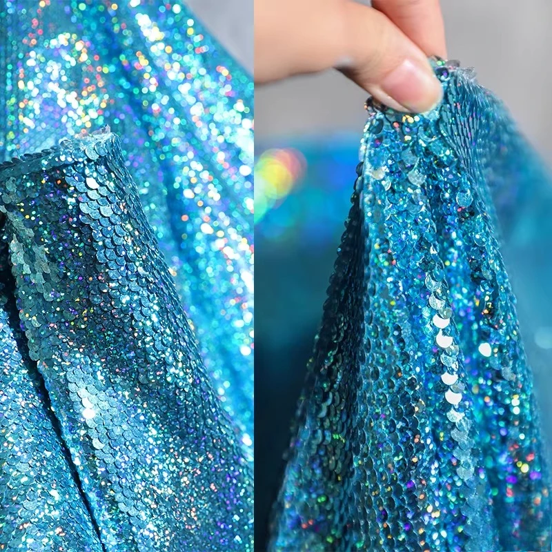 Tecido de malha de lantejoulas - Crystal Mesh Fabric avaliação e preço