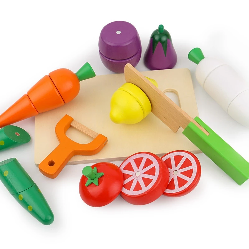 Simulation Küche Pretend Spielzeug Schneiden Obst Set Holz Klassisches Spiel Pädagogisches Spielzeug Für Kinder Kinder Geschenk