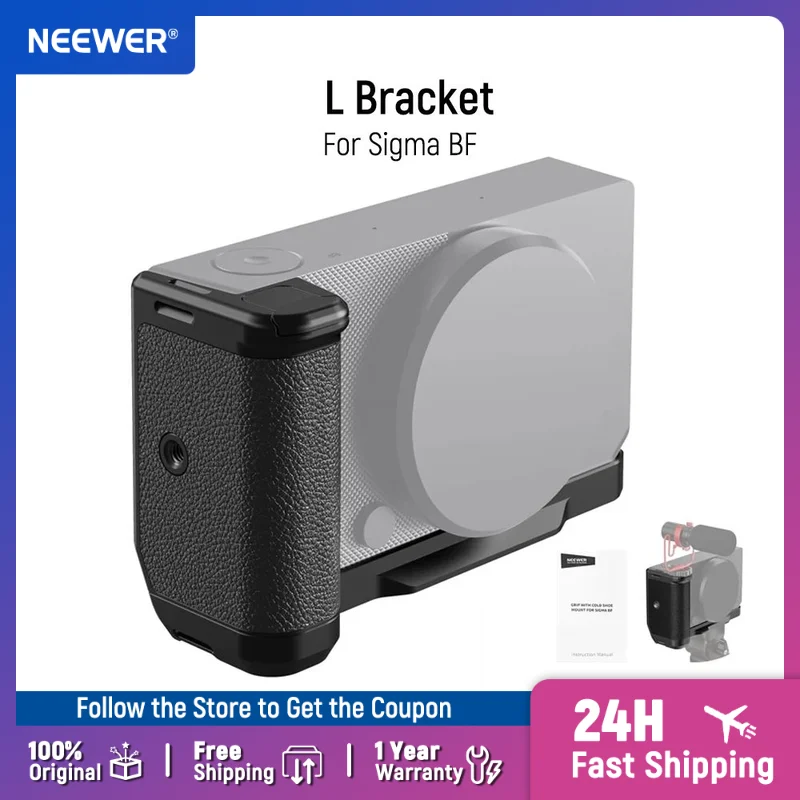 

Кронштейн NEEWER L, базовая пластина типа Arca, ручка, стабилизатор камеры, резьба 1/4 дюйма и холодный башмак, совместимая с Sigma BF