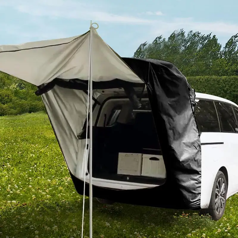 

SUV Tailgate Tent Car Tail Tent Sunshade Hatchback Tent Rainproof Oxford Cloth Camping Shelters With Storage Bag For Camping