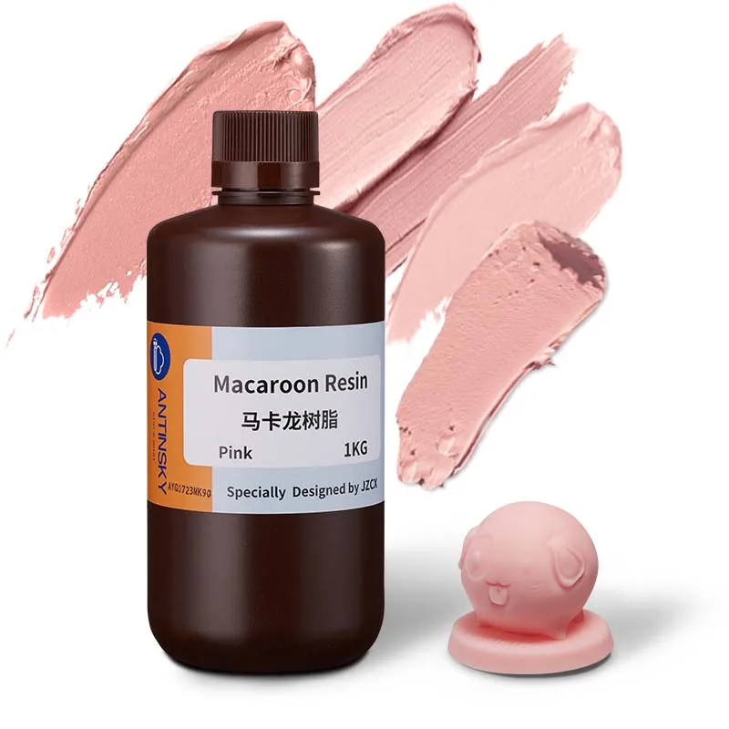 ANTINSKY Macaron 1kg 3D Resin Vivid Candy Color Photopolymer Resin For LCD DLP 3D Printing Miniatures & Art Models
