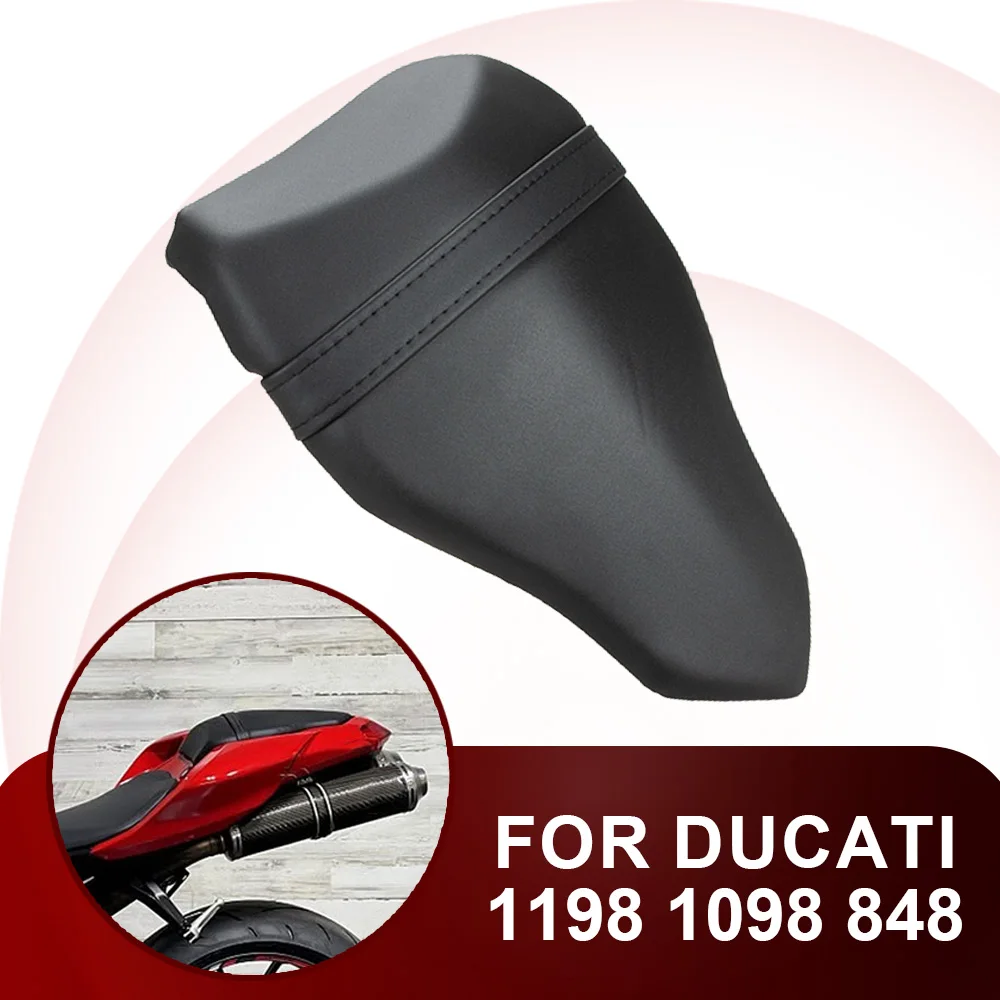 

Motorcycle Rear Seat Passenger Pillion Fit For DUCATI 848 1098 1198 2006-2009 2007 2008 PU