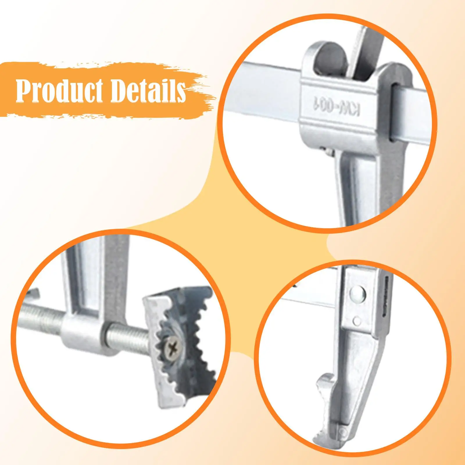 رف قضيب الصيد قابل للتعديل حامل سبائك الألومنيوم دعم درابزين المشبك جبل قوس لقضبان المياه العذبة جسر القارب #5