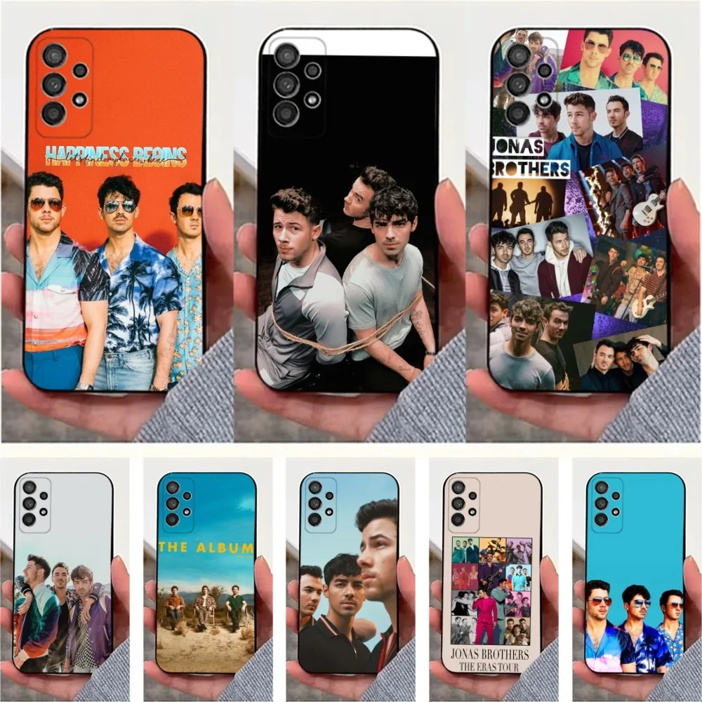 J-Jonas B-Brothers Phone Case For Samsung S25,S24,S23,S22,S20,S21,S10,Ultra,Plus,Lite,FE,Soft Silicone Black Cover