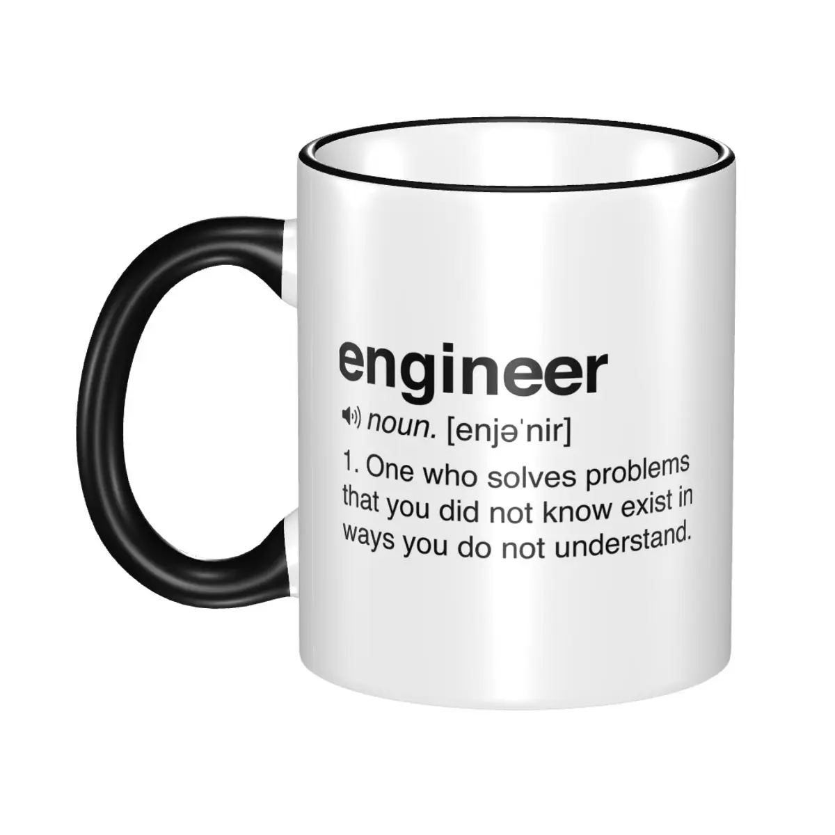 Funny Engineer Definition Mug Funny Ceramic Coffee Cups Tea Mugs Milk Cup Drinkware Gift for Woman Man