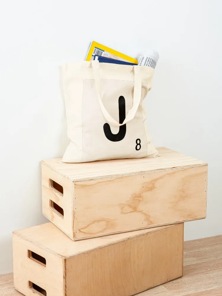 Scrabble Tile J Tote Bag Canvas bag luxury women great bag Canvas for women