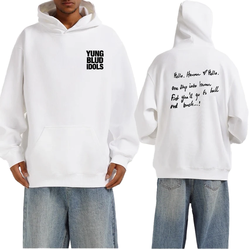 

2025 Popular Yungblud IDOLS Album Tour Double Sided Print Hoodies Men Women Fleece Long sleeve Sweatshirt Unisex Loose Pullovers