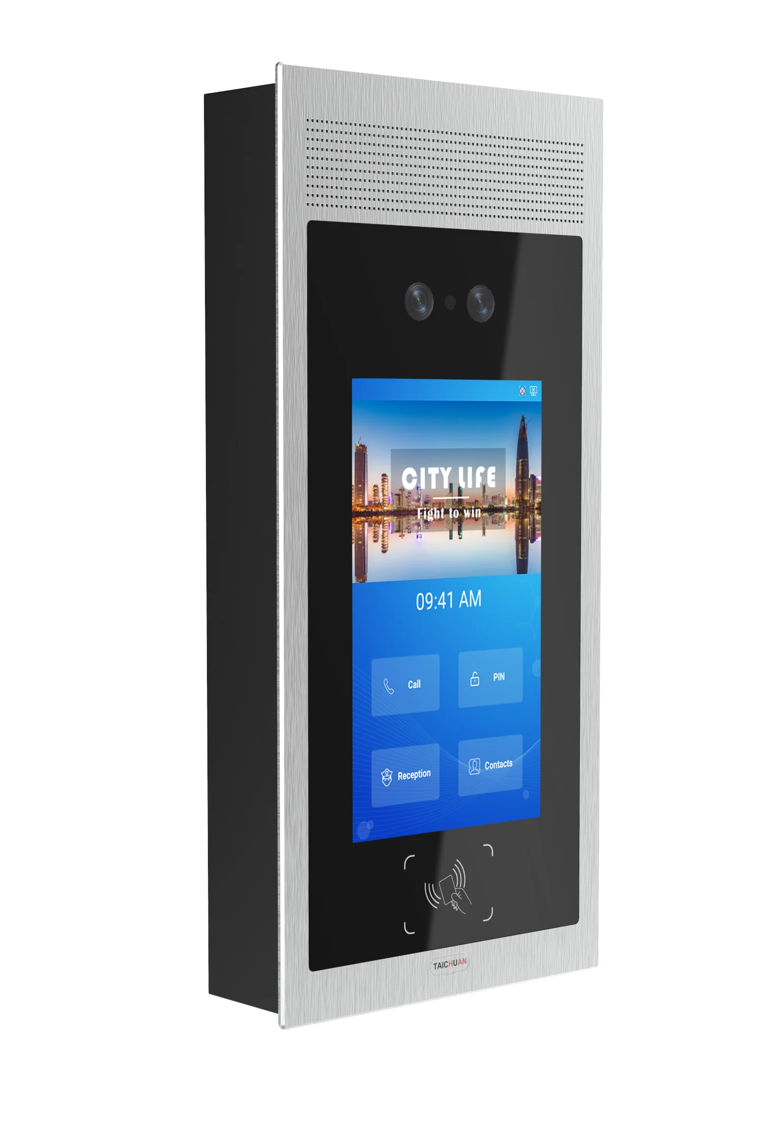 8-Inch Smart Door Phone With 2MP High Resolution Camera, 10000+ Faces Capacity, IC Card And Passwords