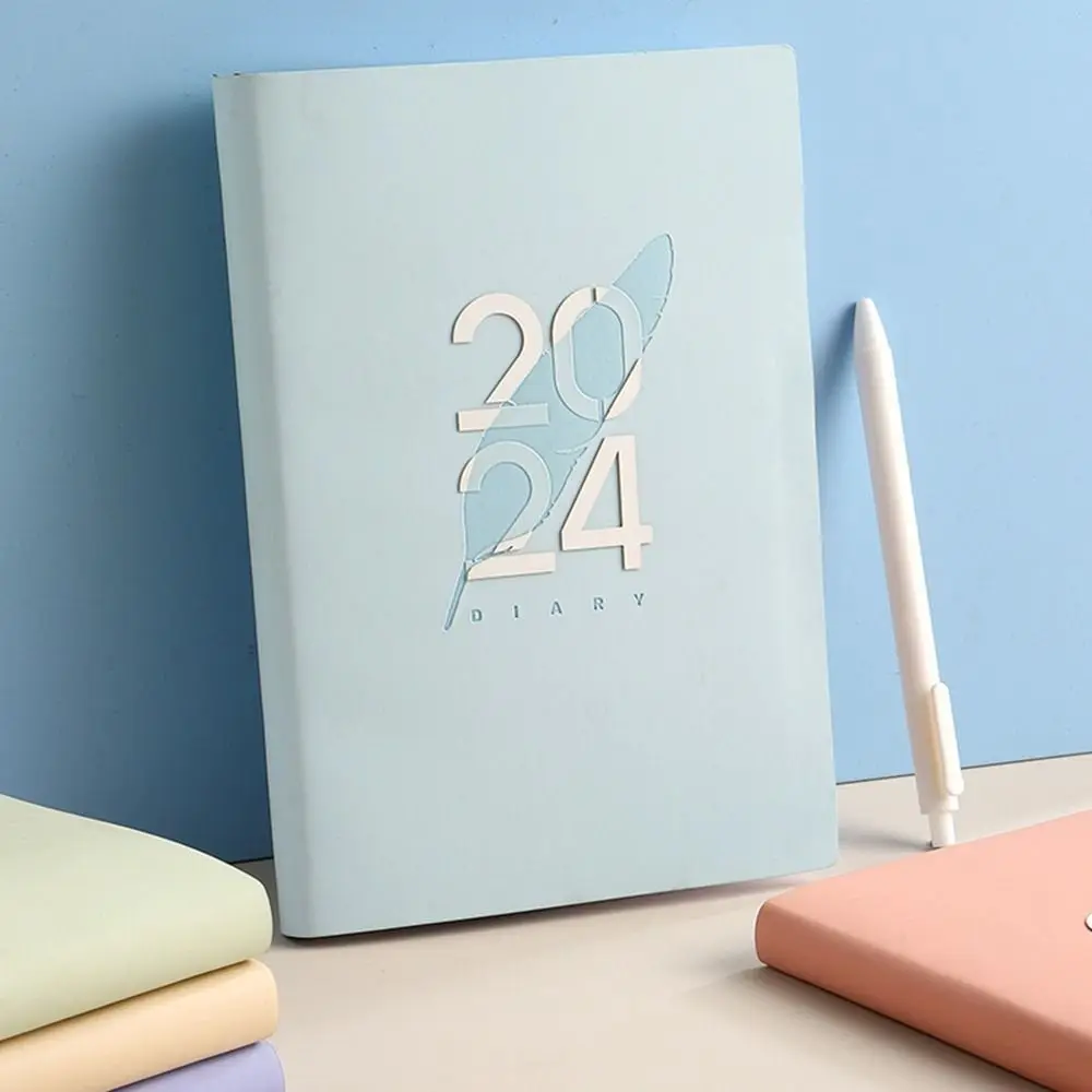 365 Days A5 Time Management Notepad Lock wire Feathers Schedule Organizer Candy Color To Do List Agenda Notebook Weekly Planner