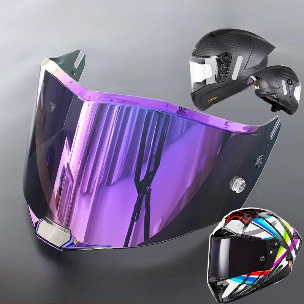 Replacement Helmet Visor Shield, Transparent Chrome Red Lens Compatible with LS2 THUNDER FF805 Motorcycle Helmet