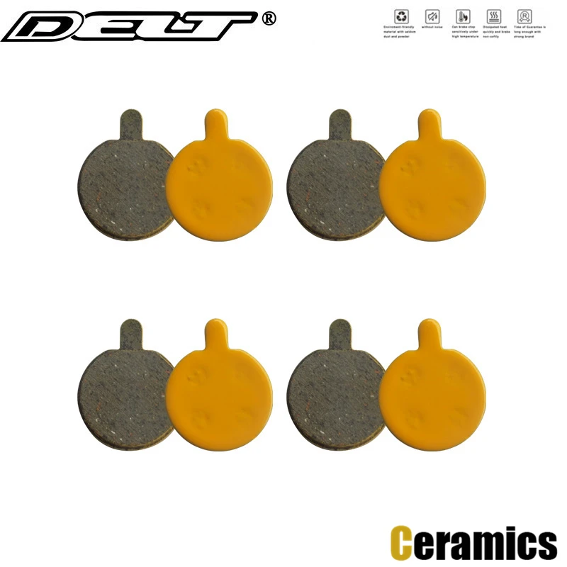 DELT 4 Pair Bicycle Disc Brake Pads For ZOOM Electric Scooter Rear Wheel 250 350 450 550 D280 APSE ARTEK M365 PRO Parts