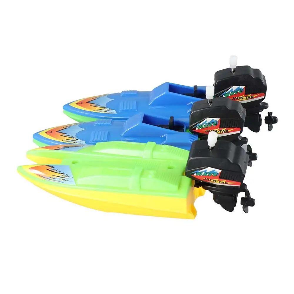 

Bath Toy Float In Water Bathtub Shower Clockwork Toys Wind Up Toy Small Steamboat Speed Boat Ship